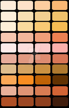 Color palette - Skin Tones