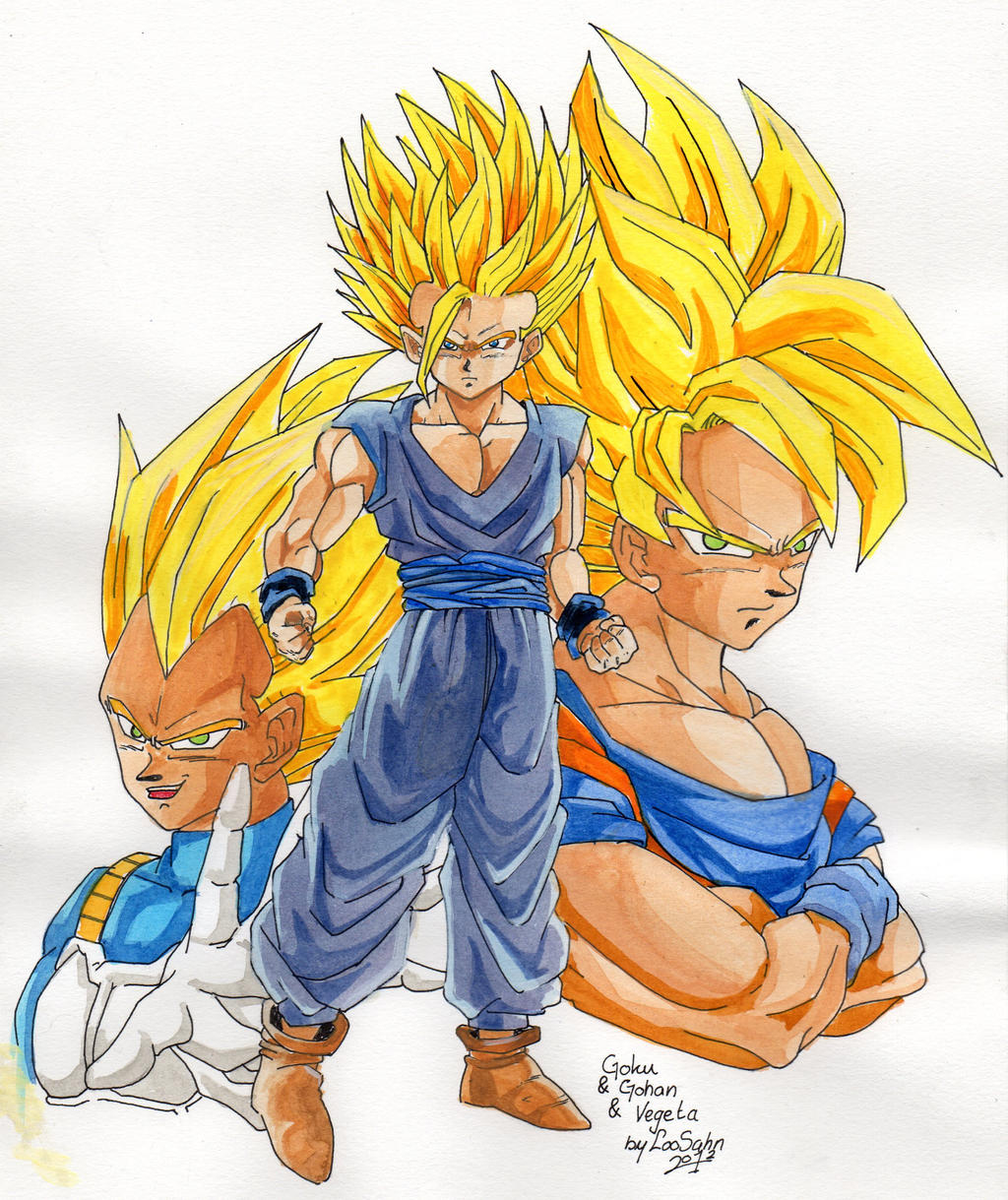 1 Sayan Super Sayan Power by LooSahn on DeviantArt