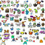 100 Flattened Pokemon