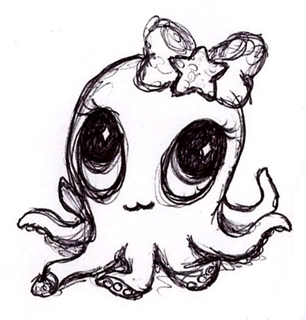 pic Cute Baby Squid Drawing baby squid by curious squid on deviantart
