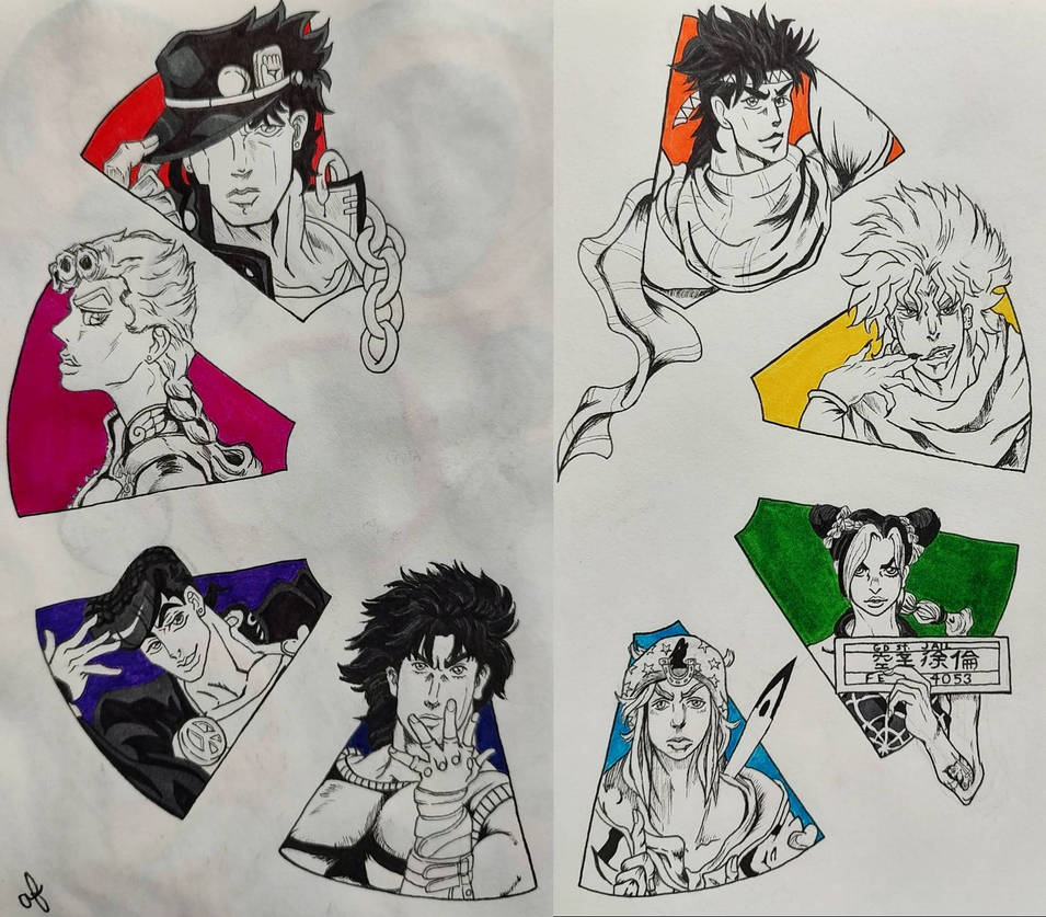 Jojo Color Wheel by Monkiebizness on DeviantArt