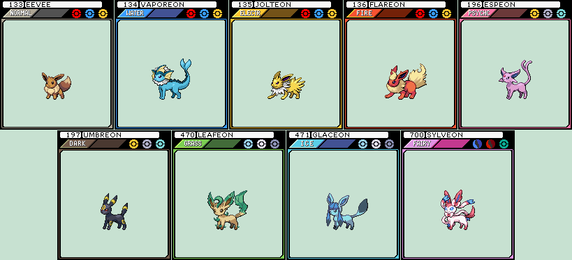 Eeveelutions!