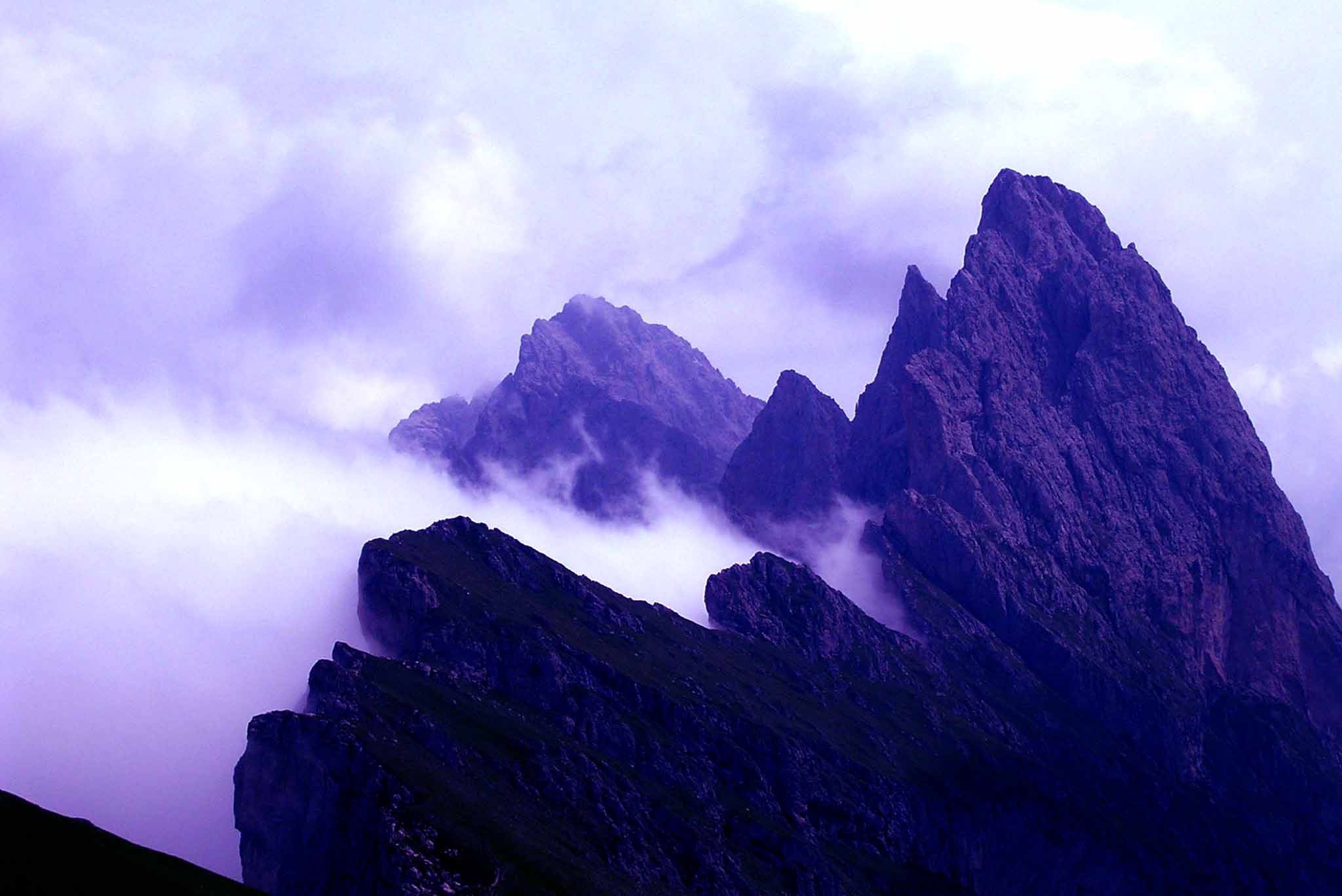 Seceda at dusk