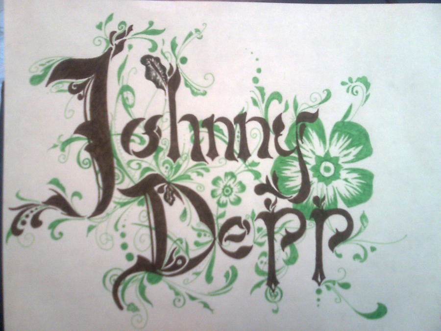 Jony Lettering Johnny Depp lettering by beno1912 on DeviantArt