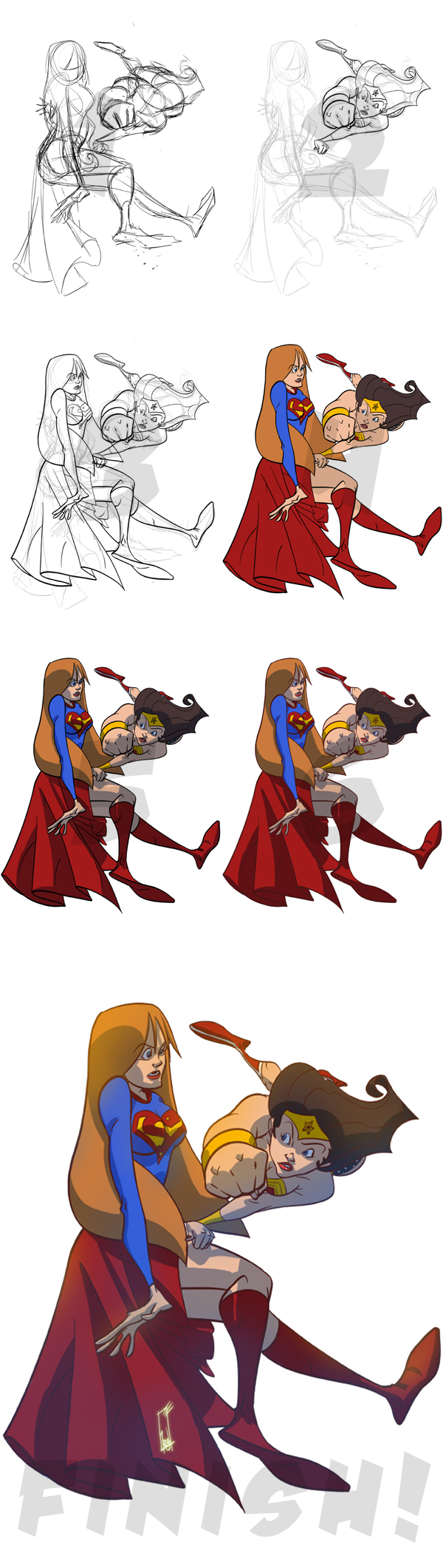 Supergirl vs Wonder Woman