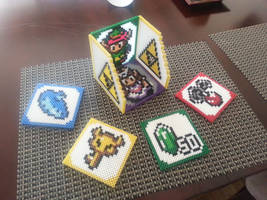 Zelda Link to the Past Coaster Set w/ Holder