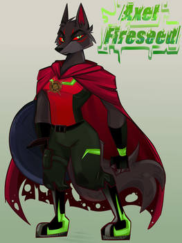 OC Axel Fireseed the hellhound half-breed