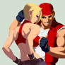 Blue Mary and Terry Bogard