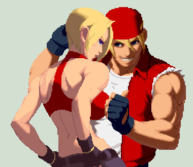 Blue Mary and Terry Bogard