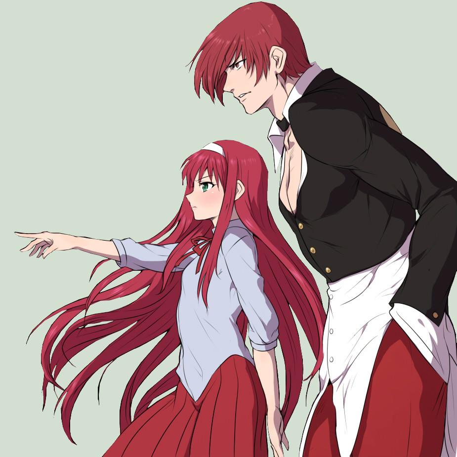 Yagami Iori and  Toono Akiha