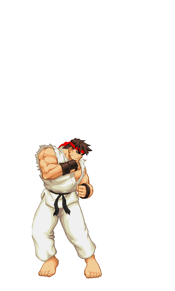 Ryu’s shoryuken uppercut in Street Fighter.