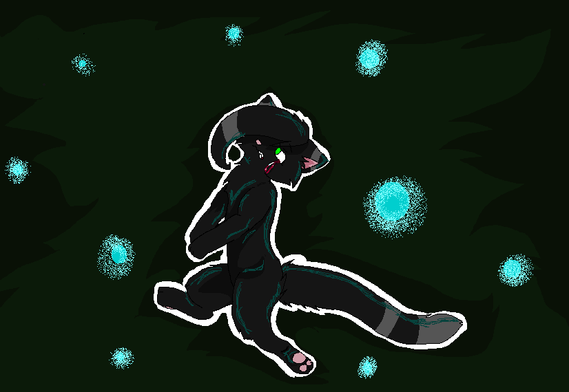 Hollyleaf in the dark forest