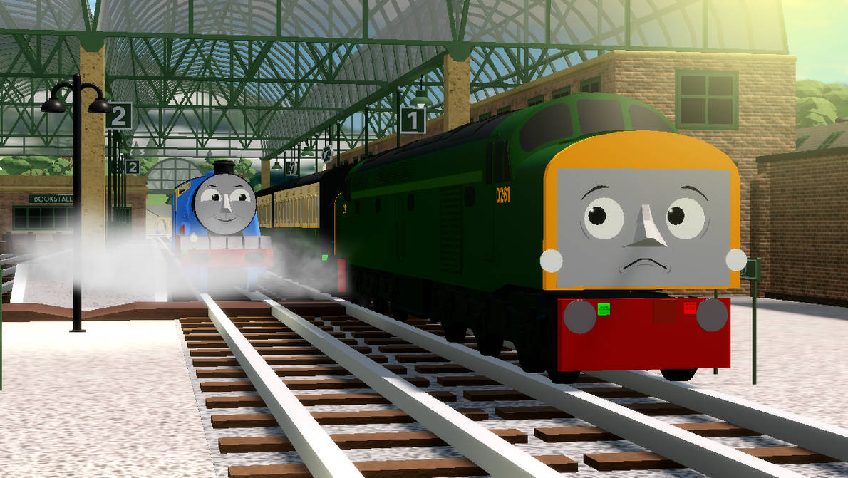 TCTOW: Gordon and D261 at Knapford by jk0424 on DeviantArt