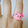 Kawaii Pink Kitty Ring