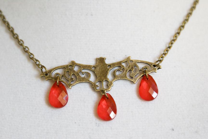 Elegant Bat Necklace