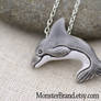 Gray Dolphin Necklace