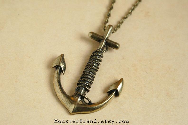 Nautical Anchor Necklace