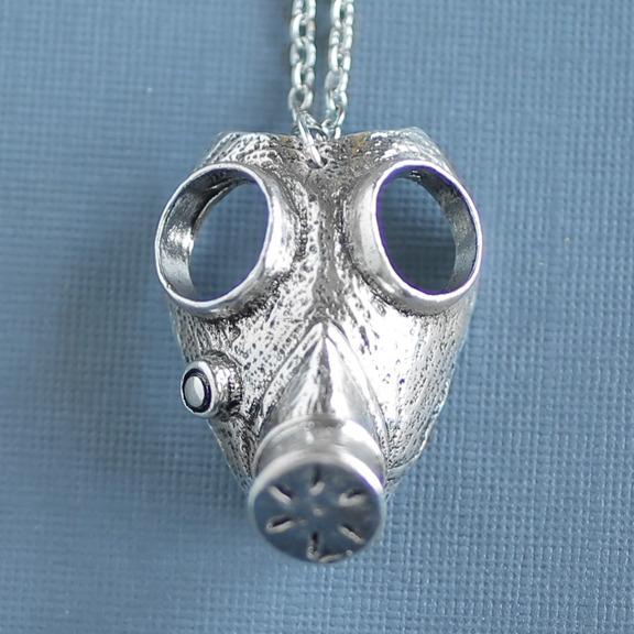 Large Gas Mask Necklace