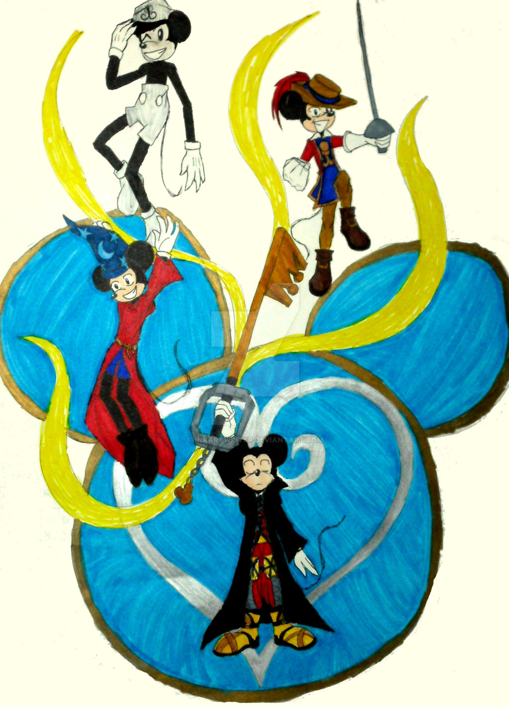 Kingdom Hearts King Mickey by Dream-Of-Serenity on DeviantArt