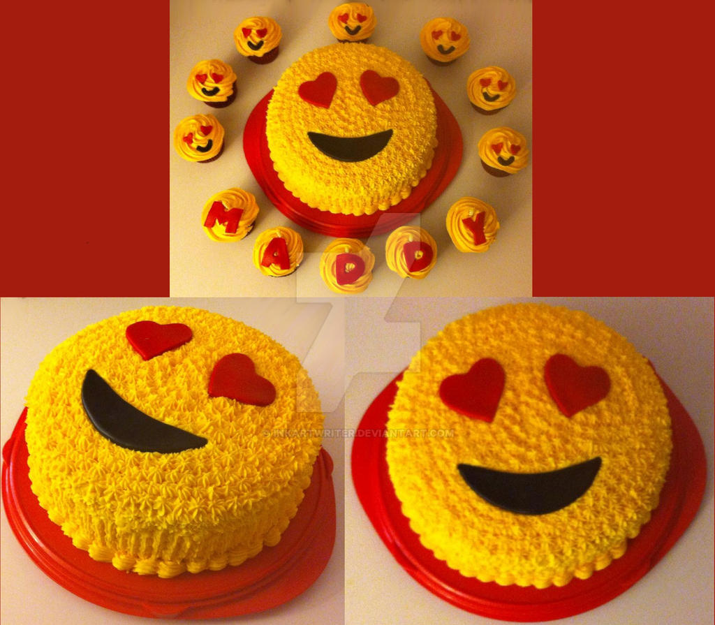 Emoji In Love Cake