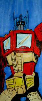 G1 Optimus Prime Bookmark by InkArtWriter