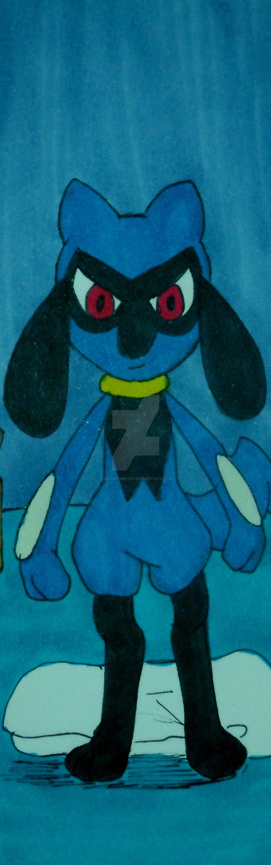 Ash Riolu Tf Ash's Riolu Bookmark by InkArtWriter on DeviantArt