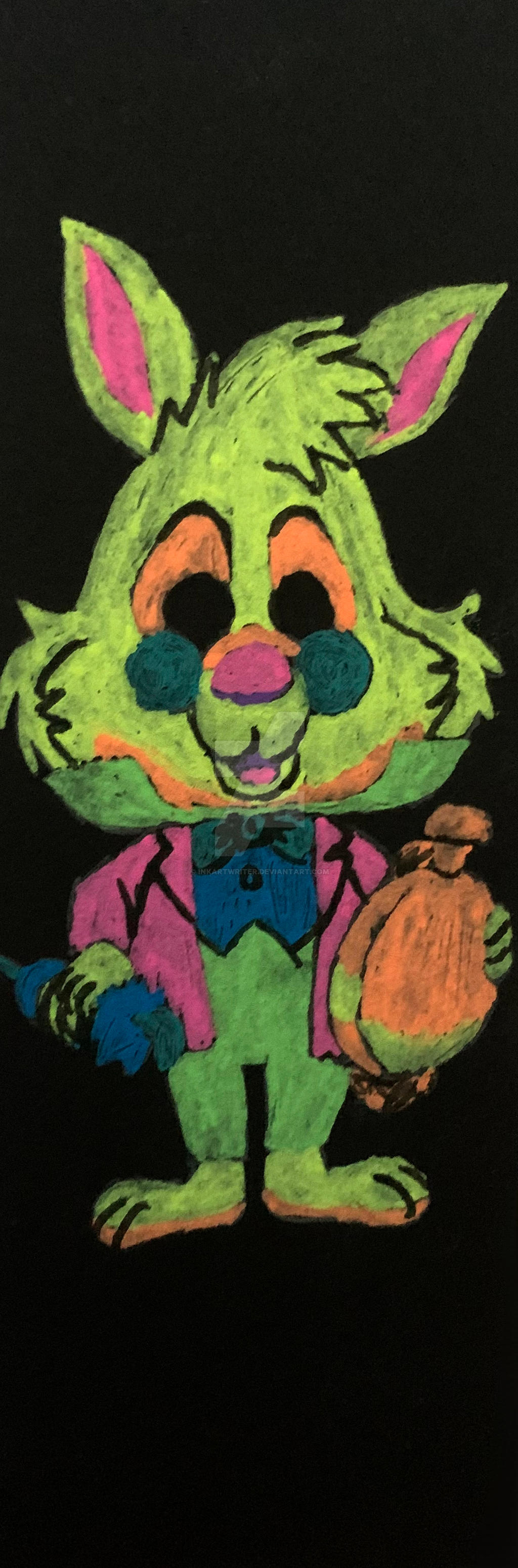 Pop Figure Bookmark - White Rabbit (Blacklight) by InkArtWriter on ...