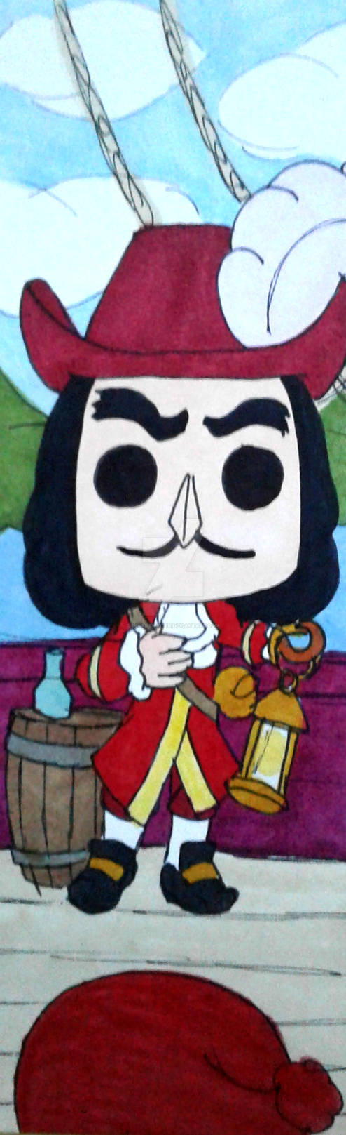 Pop Figure Bookmark - Disney Villain Captain Hook by InkArtWriter on  DeviantArt