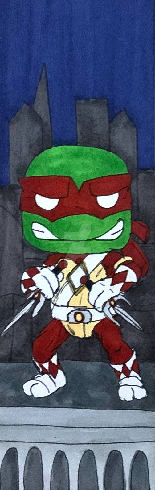 Red Ranger Raphael Pop Figure Bookmark - Raphael as Red Ranger by InkArtWriter on DeviantArt