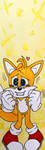 Geeking Out Tails Bookmark by InkArtWriter