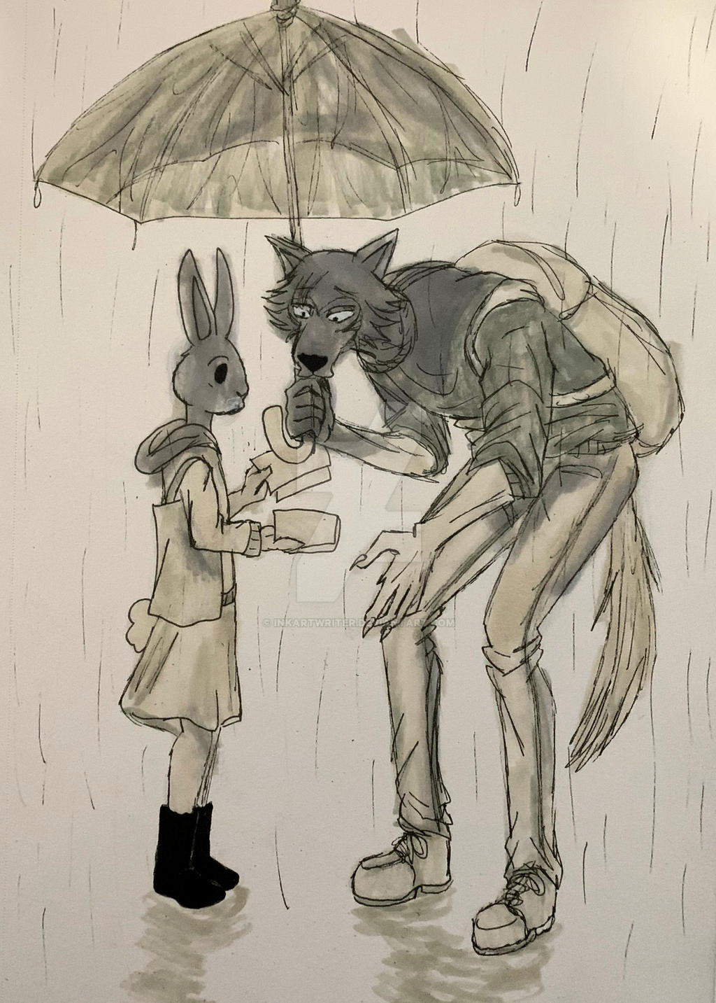 Wolf And R Rabbit Overgrowth The Rabbit and the Wolf by InkArtWriter on DeviantArt