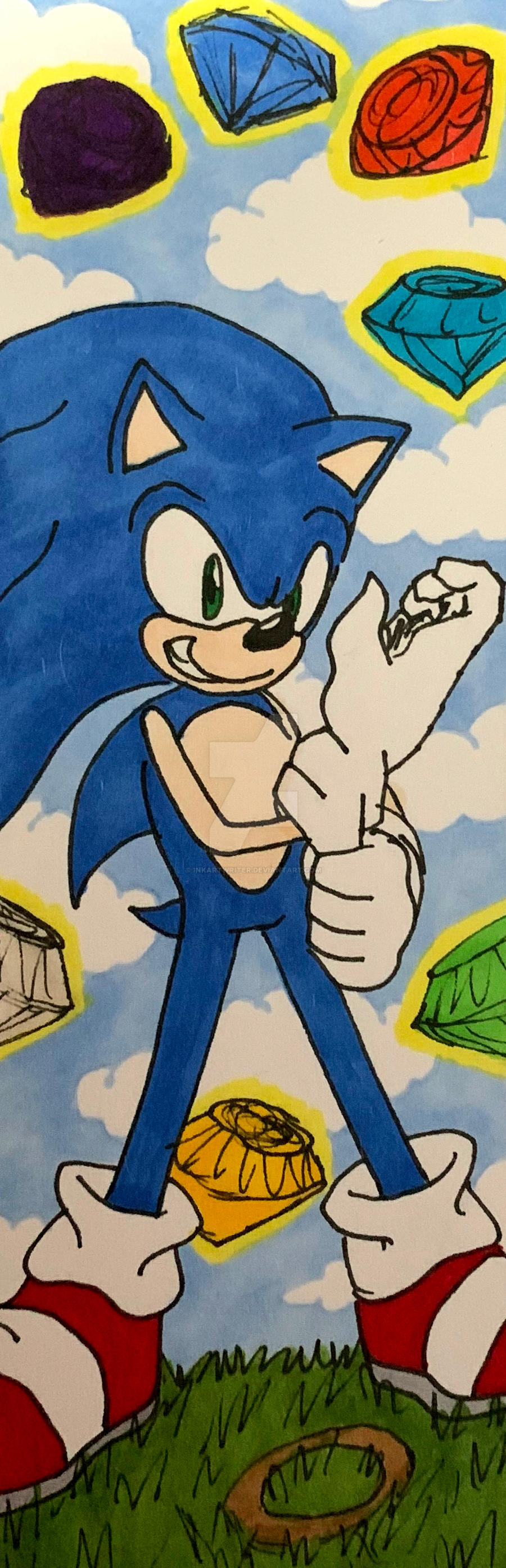 The Legend of Sonic the Hedgehog Bookmark by InkArtWriter on DeviantArt