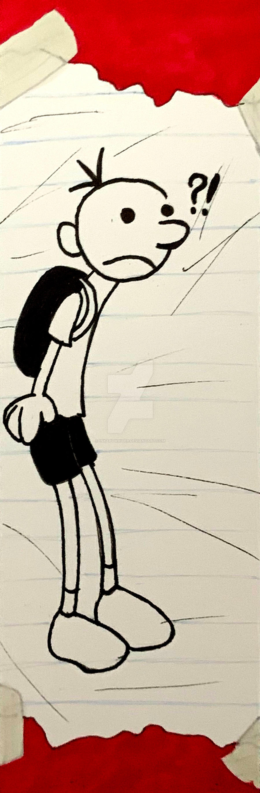 Diary Of A Wimpy Kid Bookmark By InkArtWriter On DeviantArt diary-of-a-wimpy-kid-bookmark-by-inkartwriter-on-deviantart