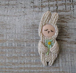 Bunny Brooch