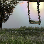 Stock Background Summer Swing by Twins72