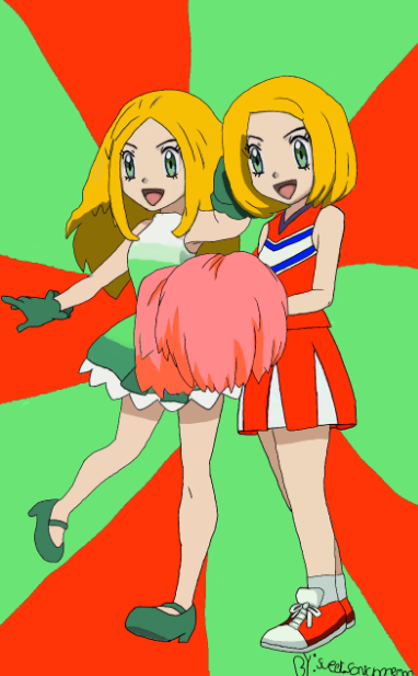 Pokemon XY OC - Elisa with Braixen and Delcatty by Aquamimi123 on DeviantArt