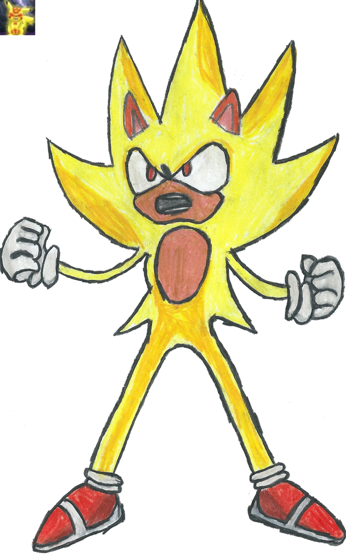 Supersonic One Color Super Sonic (colored) by pengie9290 on DeviantArt