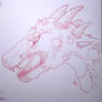 Dragon sketch [red]