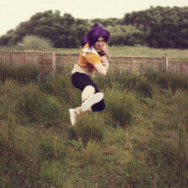 Jump kick- Yoruichi Cosplay