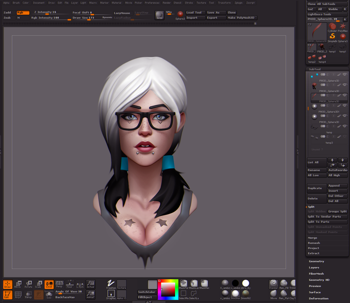 Girl Bust WIP02