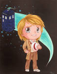 The Fifth Doctor (Peter Davison) and the Tardis! by HavocGirl