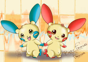 Plusle and Minun Best Friends Forever!!