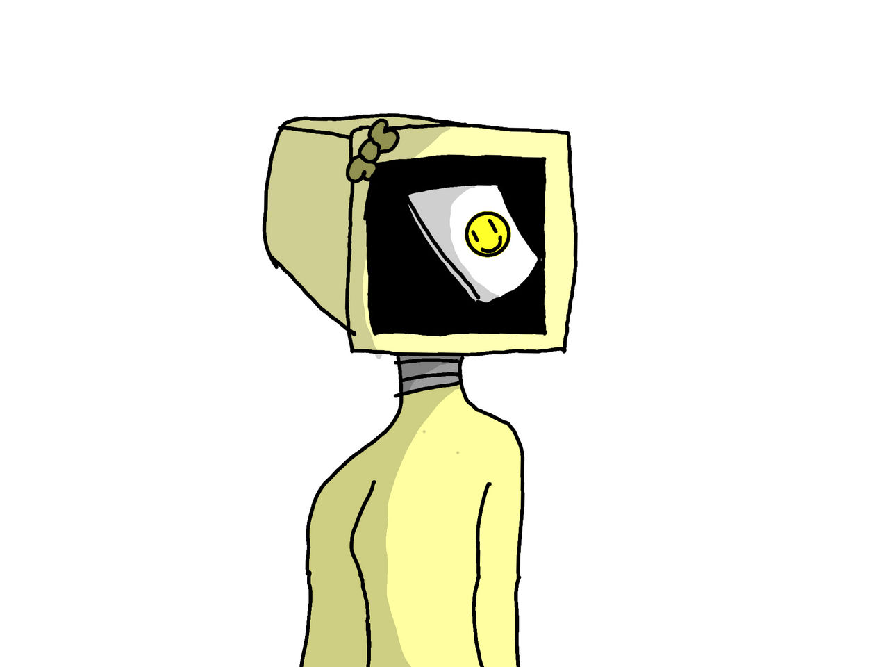 Computer Head Deviantart Smile-E computer head thing by artstyaxolotl on DeviantArt