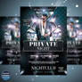 Birthday Private Night Party Flyer template