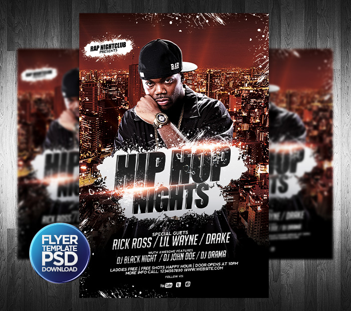 Hip Hop Flyer PSD Template by Grandelelo on DeviantArt hip-hop-flyer-psd-template-by-grandelelo-on-deviantart