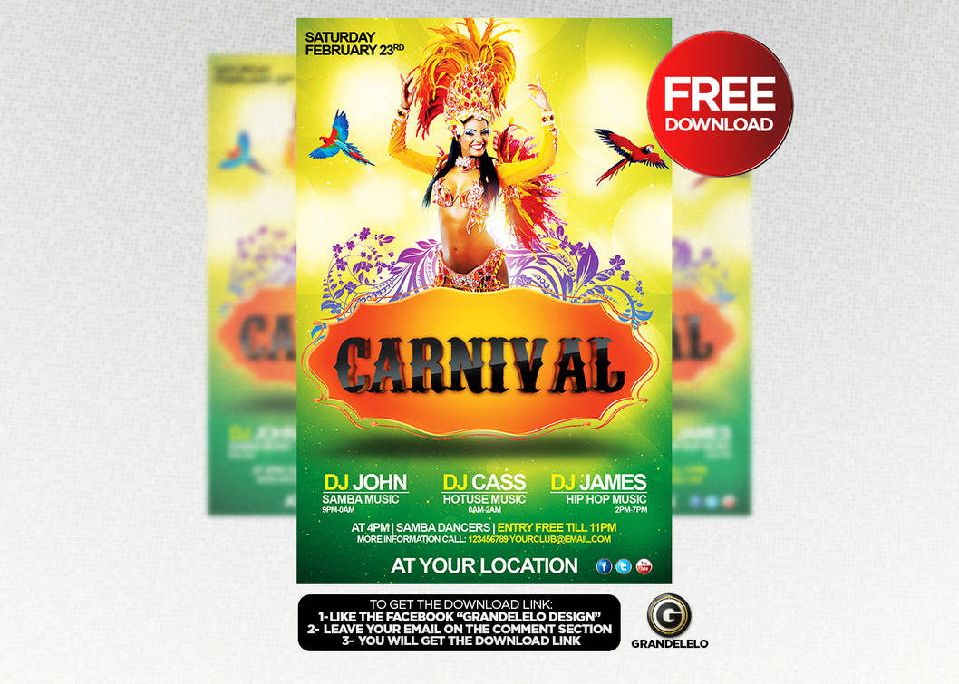 FREE Carnival Flyer Template by Grandelelo on DeviantArt free-carnival-flyer-template-by-grandelelo-on-deviantart
