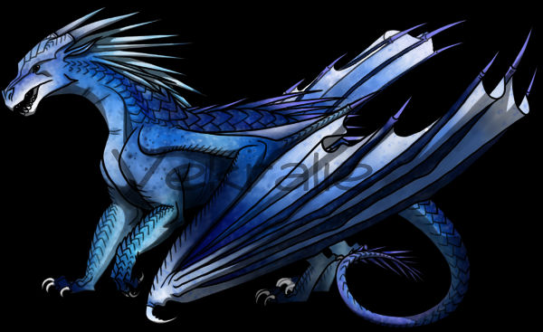 Icewing Colored In icewing wings of fire colors by vekralie on DeviantArt