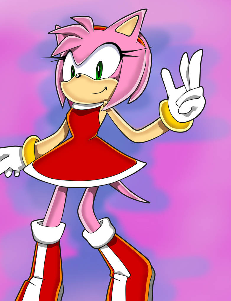 Amy Rose 3D to SA style by Kyokiin on DeviantArt