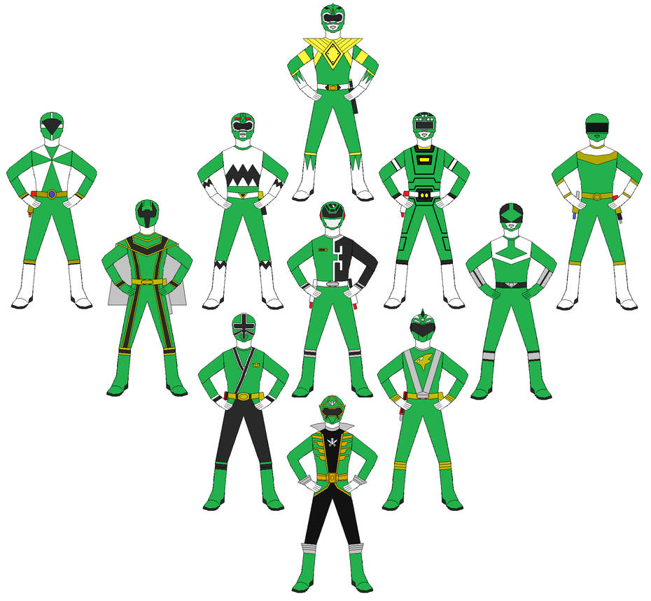 Green Rangers by RangerForce510 on DeviantArt