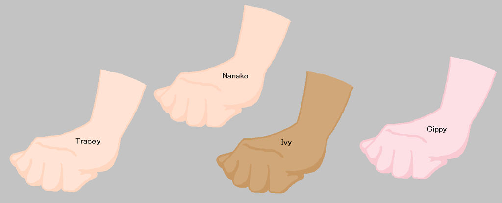 Oc Hand Reference OC Hands (Design) - MS paint by kawaiiifoxy on DeviantArt